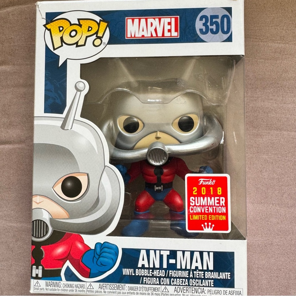 Funko Pop! Marvel #350 Ant-Man‎ 2018 Summer Convention Excl. NIB RARE.